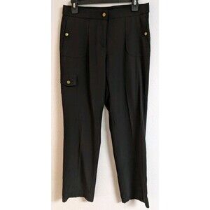 Women's CHICO'S ZENERGY Black Poly/Spandex Athletic Casual Pants 0 Short (4/6)